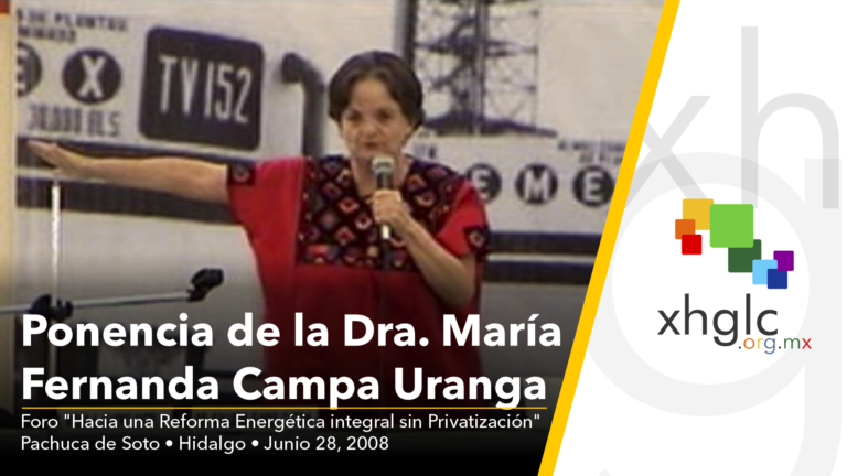 Ponencia de la Dra. María Fernanda Campa Uranga (28/Jn/008)