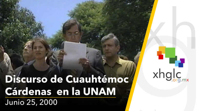 Discurso de Cuauhtémoc Cárdenas en la UNAM (Ju 22/Jn/2000)