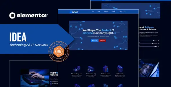iDea – Technology & IT Network Service Elementor Template Kit