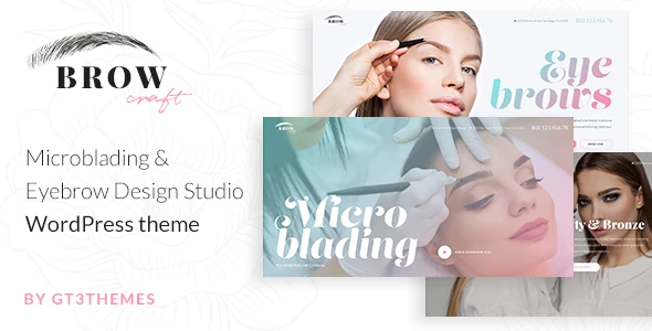 Browcraft – Microblading & Eyebrow Beauty Salon WordPress Theme