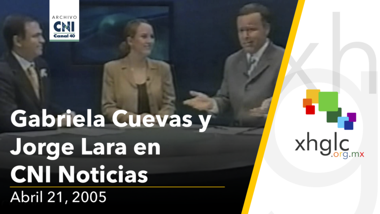 Entrevista a @GabyCuevas y Jorge Lara en #CNINoticias (21/Ab/2005)